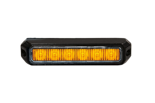[5850176HP-A] Amber LED Strobe Light 6x3W 'Mini'