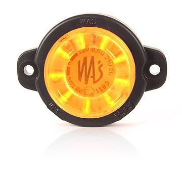 [5800374-N] Strands Side marker Amber round Clear Lens