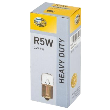 [4635015-5W] Hella R5W BA15s Halogen Lights 24V | Set of 10 Pieces