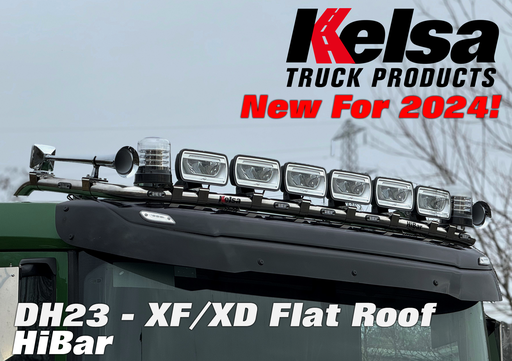 [82DHS23] Stainless Steel HiBar for DAF NGD XF & XG Low Roof Day / Sleeper Cabs
