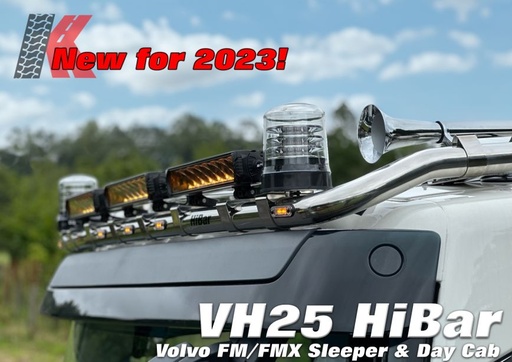 [82VHA25] Aluminum HiBar for Volvo FH4/4B FM4B FMX4B Low Cab - Drop Down