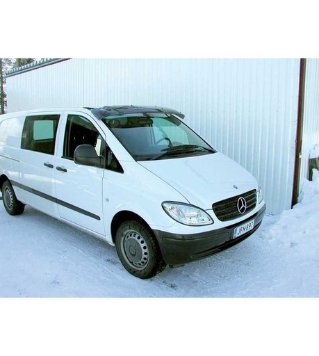 [73049NWMS] Sunvisor for Mercedes Vito / Viano / V-Class 2004+ | 5 Position Lights + LED Bar