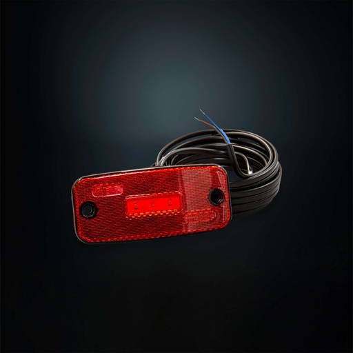 [2607810131-10] LED Side Marker Light 12-24V + 10m Cable - Red