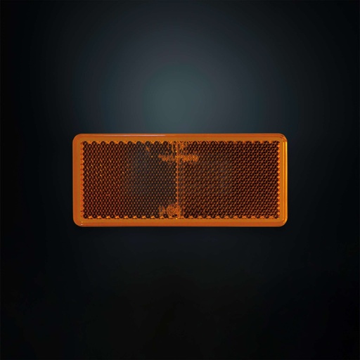 [5810661] Reflex orange rectangular Sign 96x42mm with tape