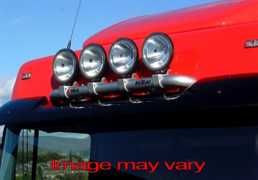 Aluminum HiBar for DAF XF95/105/106 Space Cab | Narrow Model - Sunvisor Mounting