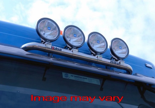 [DHS06] Stainless Steel HiBar for DAF XF95/105/106 Space Cab | Narrow Model - Sunvisor Mounting