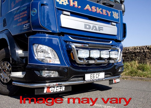 [82DLA07/W] Aluminum LoBar for DAF CF Euro 6 | 5 White + 2 Amber LEDs