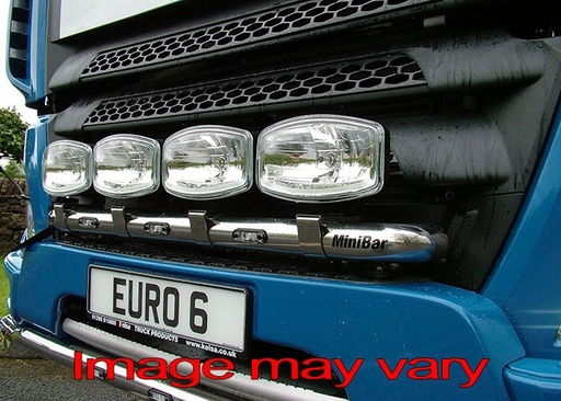 Stainless Steel MiniBar for DAF CF Euro 6 with Construction Bumper