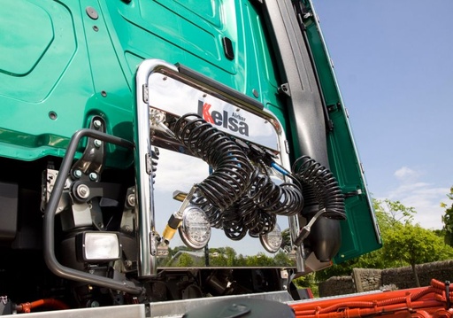 [MBAS13/6] Stainless Steel Airbar for Mercedes Actros MP4 & MP5 | 6 Red LEDs