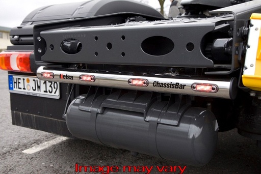 [MBCS13] ChassisBar St. Steel - Mercedes Actros MP4 - 4 Red LED