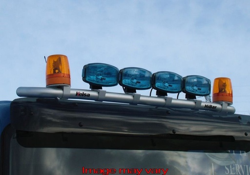 Aluminum HiBar for Mercedes Atego / Axor Sleep Cab | Roof Mounting