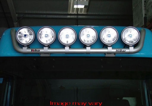 [82MBHA05] Aluminum HiBar for Mercedes Atego / Axor High Sleeper Cab | Visor Model