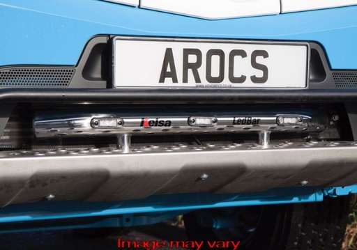 [82MBLEDS17/A] Stainless Steel LedBar for Mercedes Arocs | 3 Amber LEDs