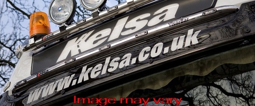 [MBVS13/W] Stainless Steel VisorBar for Mercedes Big/GigaSpace | 5 White LEDs