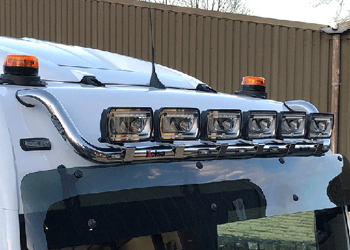 HiBar Edelstahl - MAN TGX/TGM, breite, klappbare Ausführung