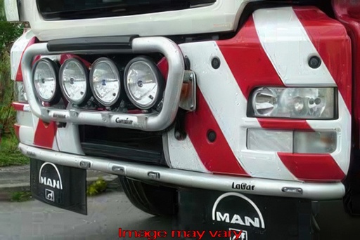 [82MLA03/A] LoBar Aluminum for MAN TGS with Construction Bumper | 5 Amber LEDs