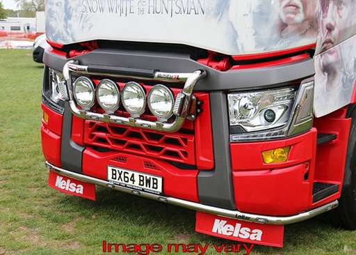 [RLS06/W] LoBar St. Steel for Renault T Series | 5 White & 2 Amber LEDs