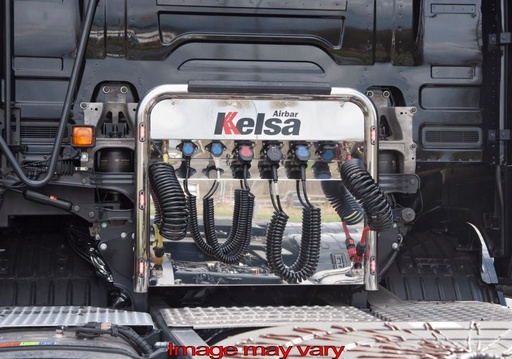 [82SAA20/6] Aluminum AirBar for Scania NextGen R&S | 6 Red LEDs