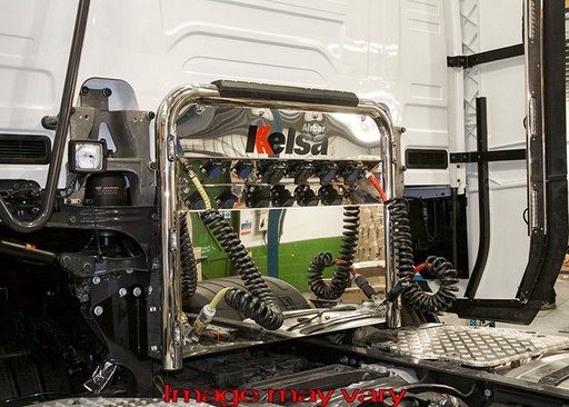 [SAS20/6] Stainless Steel AirBar for Scania NextGen R&S | 6 Red LEDs