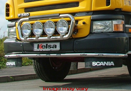 [82SLA06/W] Aluminum LoBar for Scania R1 with Construction Bumper | 5 White LEDs