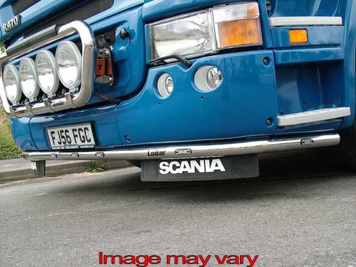[82SLA08/W] Aluminum LoBar for Scania R1 with High Bumper | 5 White & 2 Amber LEDs