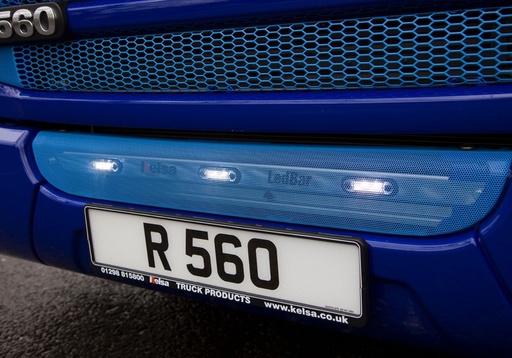 [SLED01/W] Stainless Steel LedBar for Scania R2 with Low Bumper | 3 White LEDs