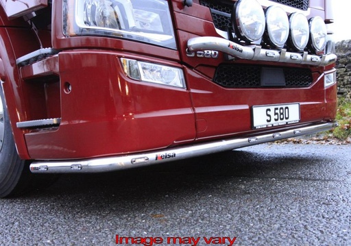 [SLS22/A] Stainless Steel Lobar for Scania NextGen R&S with Low Bumper | 7 Amber LEDs