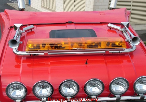 [82STS07] Stainless Steel BeaconBar for Scania 4 & R Series | Flat Mounting