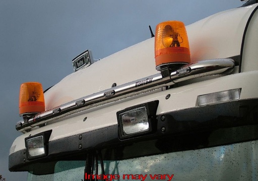 [82SVA08/A] Aluminum VisorBar for Scania 4 & R Series Highline | 5 Amber LEDs
