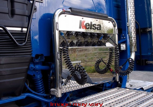 [82VAS01/6] Stainless Steel AirBar for Volvo FH2 & FH3 | 6 Red LEDs