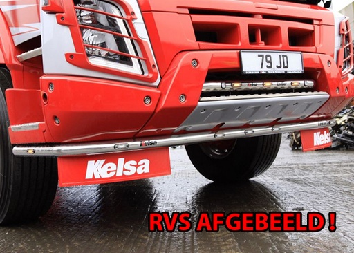 [82VLA09/W] Aluminum LoBar for Volvo FMX EURO 6 | 5 White + 2 Amber LEDs