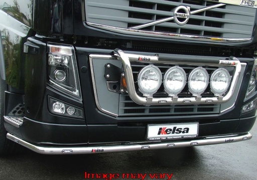 [82VLS02/A] Stainless Steel LoBar for Volvo FM/FH2&3 | 7 Amber LEDs