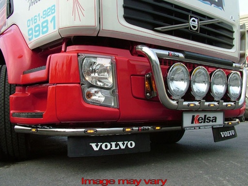 [82VLS04/A] Stainless Steel LoBar for Volvo FL 2007+ | 7 Amber LEDs