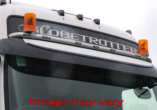 [82VVA01/A] VisorBar Aluminum Volvo FM/FH 2002-2008  - 5 Amber LEDs