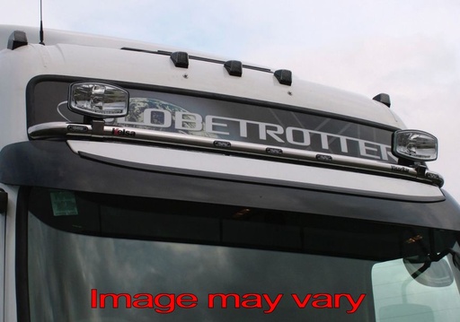[82VVS01/A] Stainless Steel VisorBar for Volvo FM/FH2 | 5 Amber LEDs