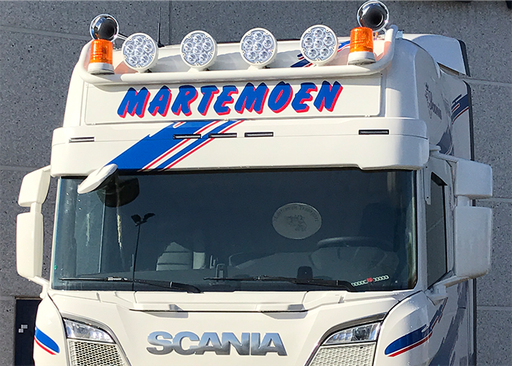 [18203845-A] Nedking Ultra Thin LED Truck Sign XL for Scania NextGen R&S Highline (180) - Amber LEDs