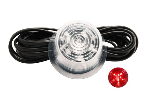 [46350193-C] Gylle Side Marker 6-LED Red with Clear Lens