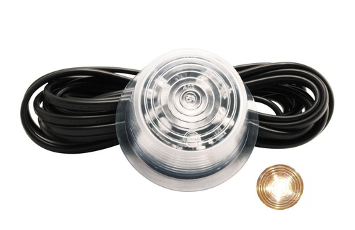 [46350192-W] Gylle Side Marker 6-LED White with Clear Lens