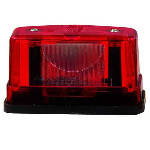 [5800030] Halogen License Plate Light | Red 12/24V