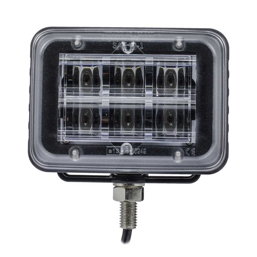 [5800219] Strobe Light Amber 6 x 3W LEDs + Bracket