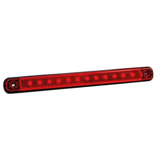 [5800258] 12-LED Position Light with Reflector 12-24V - Red