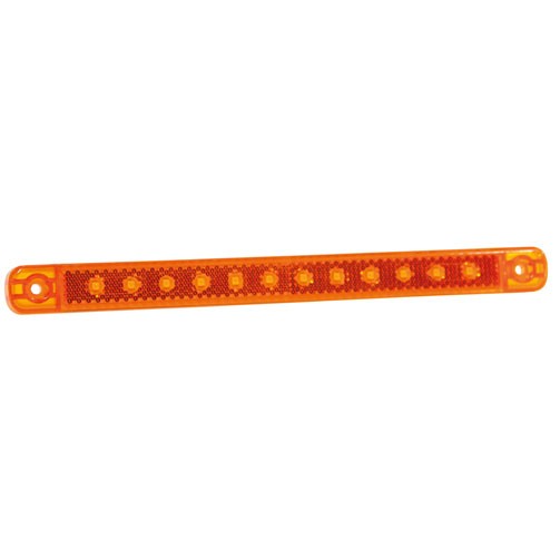 [5800259] 12-LED Side Marker Light with Reflector 12-24V - Amber