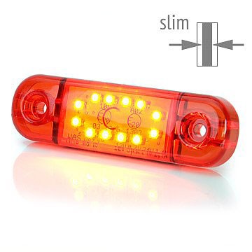 [5800344] 12-LED Ultra Slim Position Light 9-36V - Red