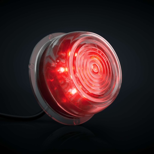 [5800407] Viking 6 LED Unit Red | Clear Lens | 5m Cable