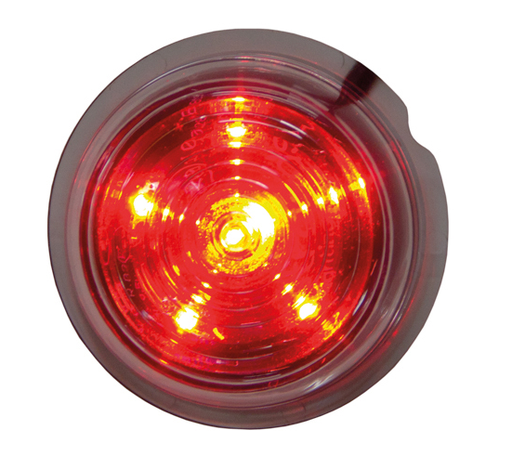 [5800407] Viking LED Unit Red with Clear Lens 12/24V