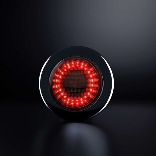 [5800621] IZE LED Dark Knight Tail/Brake Light & Dynamic Indicator Round (Left)