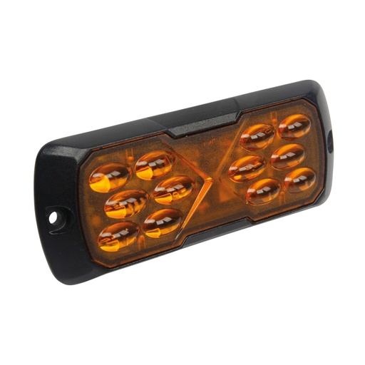 [5850195HP-A] 12-LED "FISHEYE" Strobe/Warning Light Amber