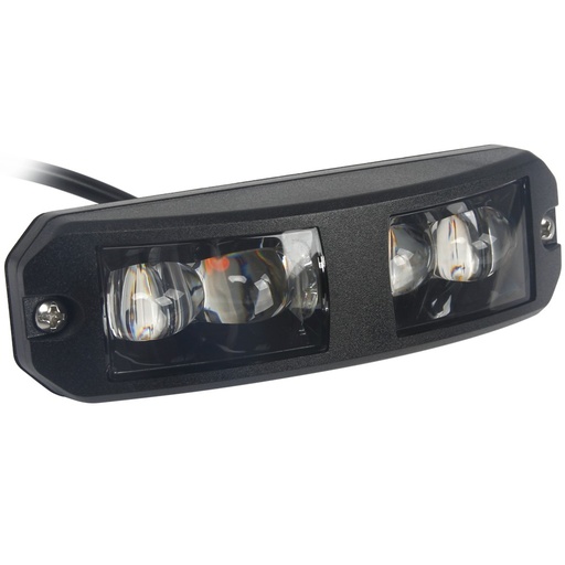 [5850197HP-A] 180° Curved LED Strobe Light 12-24V - Amber