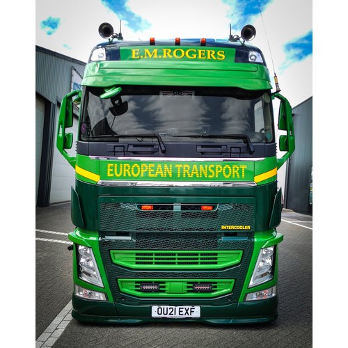[2VFH4XXOST2] Bumper Spoiler for Volvo FH4/4B | Type 2 | 9cm Deeper