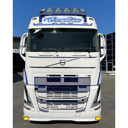 [2VFH4XXOSTLG] Bumper Spoiler for Volvo FH4/4B | Type 1 | 12cm Deeper | 2x Yellow Talmu